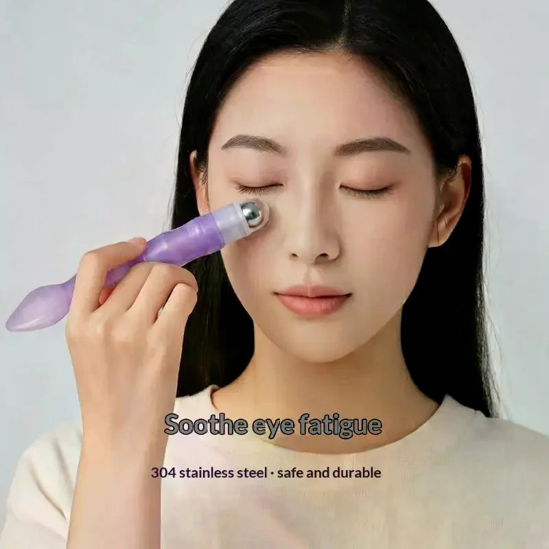 2-in-1 Eye Cream Roller Stick & Scoop | 360° Massage Ball Eye Massage Roller QXL