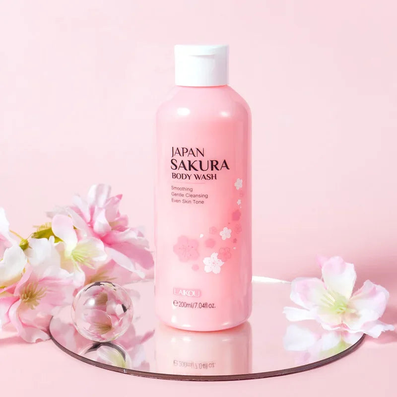 LAIKOU Sakura Shower Gel – Brightening Body Wash 200ml Body Wash QXL