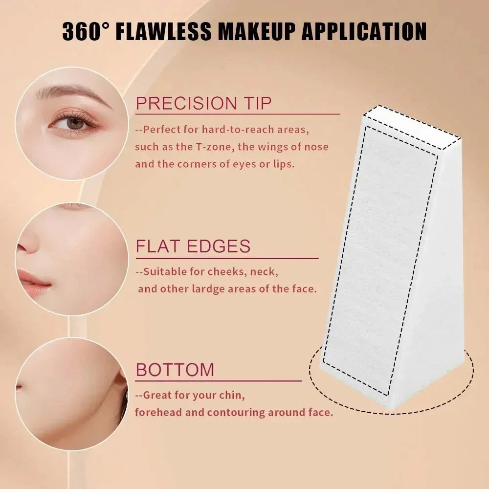Wedge Makeup Sponges for Foundation & Blending | 20/60/100 Pack Makeup Sponge Set QXL