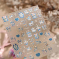 Fantasy Laser Bunny 5D Nail Art Stickers | Iridescent Decals Nail Art Stickers QXL TL-448