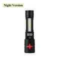 High Power LED Flashlight | Type-C Rechargeable Zoomable Torch LED Rechargeable Flashlight QXL Night Version