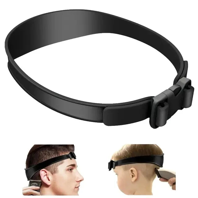 Adjustable Silicone Neckline Shaving Template & Hair Cutting Guide Hair Cutting Guide QXL Black