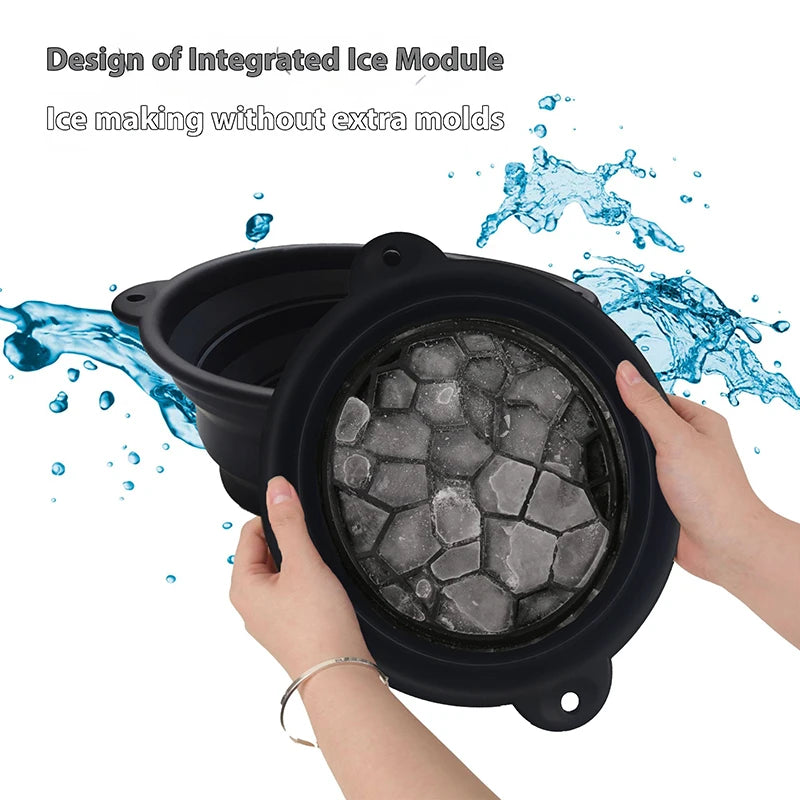 Collapsible Silicone Facial Ice Bath Bowl | Foldable Basin Facial Ice Bath Bowl QXL