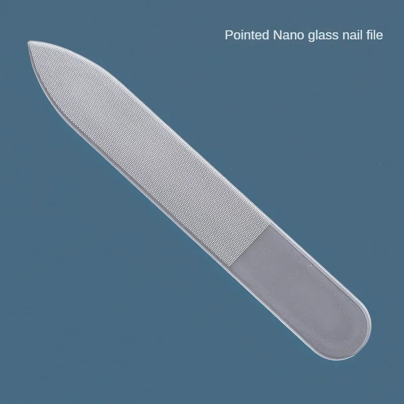 Nano Glass Nail File with Case | Pro Manicure Tool Glass Nail File QXL