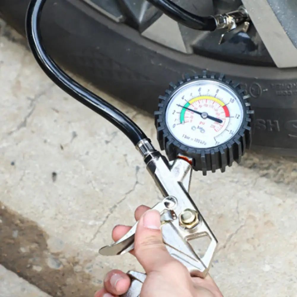 Digital Tire Pressure Gauge 0–200 PSI | LCD 3-in-1 Inflator Tire Pressure Gauge QXL
