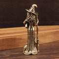 Moon Witch & Wizard Copper Figurine | Mystical Home Décor Decorative Figurine QXL Default Title