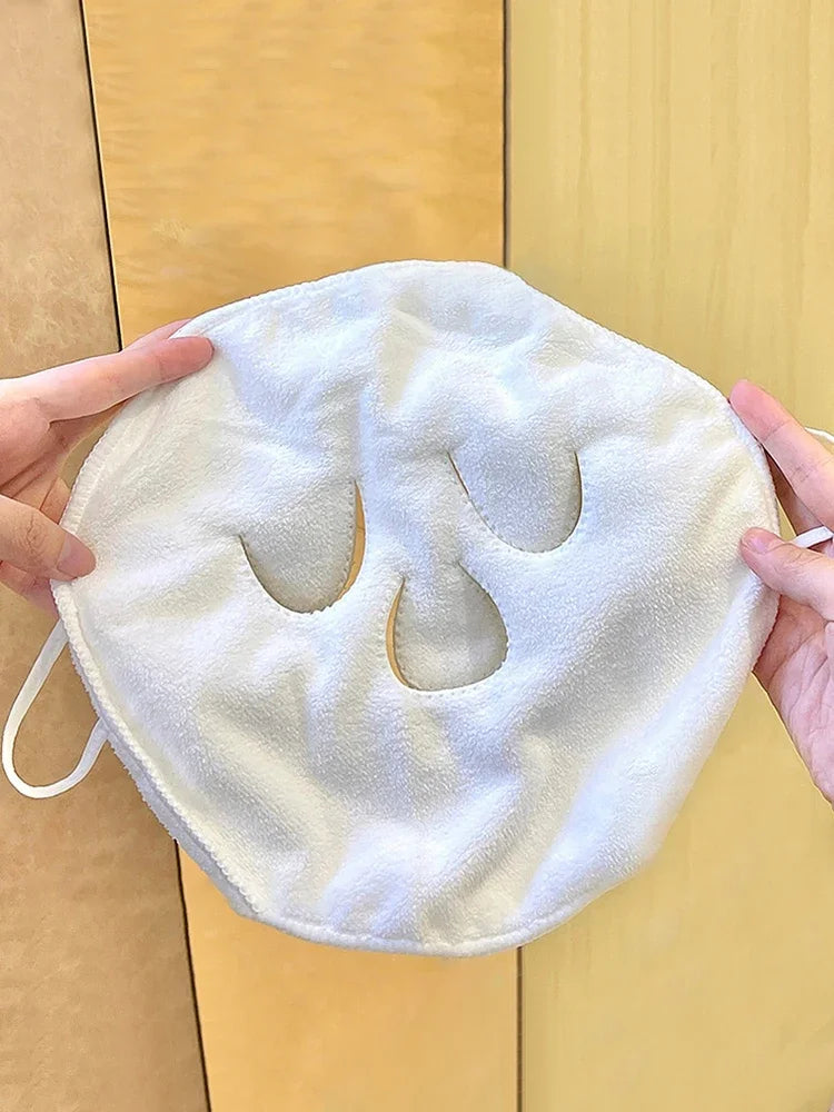 Hot & Cold Compress Face Towel | Steam Skin-Friendly Wrap Face Compress Towel QXL
