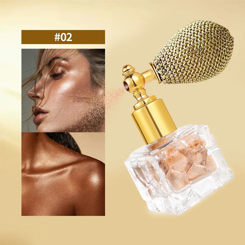 Body Glitter Highlighter Powder | Face Hair & Body Shimmer Body Glitter Highlighter QXL 02
