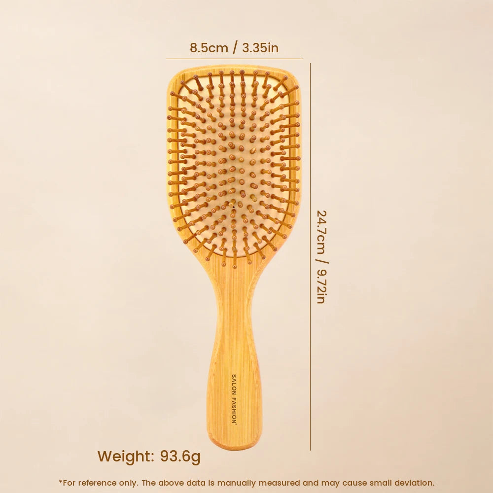 Bamboo Air Cushion Massage Hairbrush | Anti-Static Comb Massage Hairbrush QXL