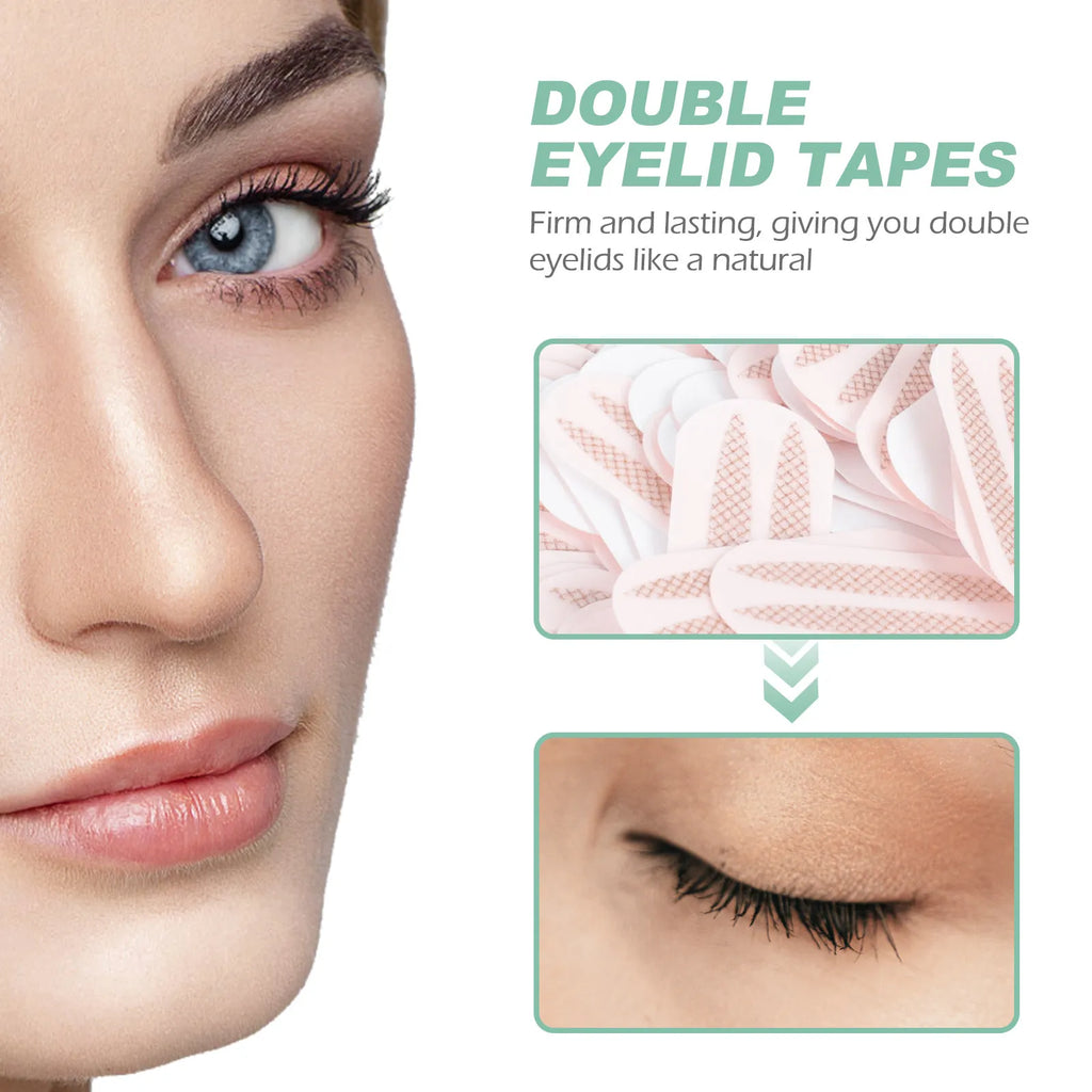 200-Pair Invisible Double Eyelid Tape Stickers | Natural Look Eyelid Shaping Tape QXL