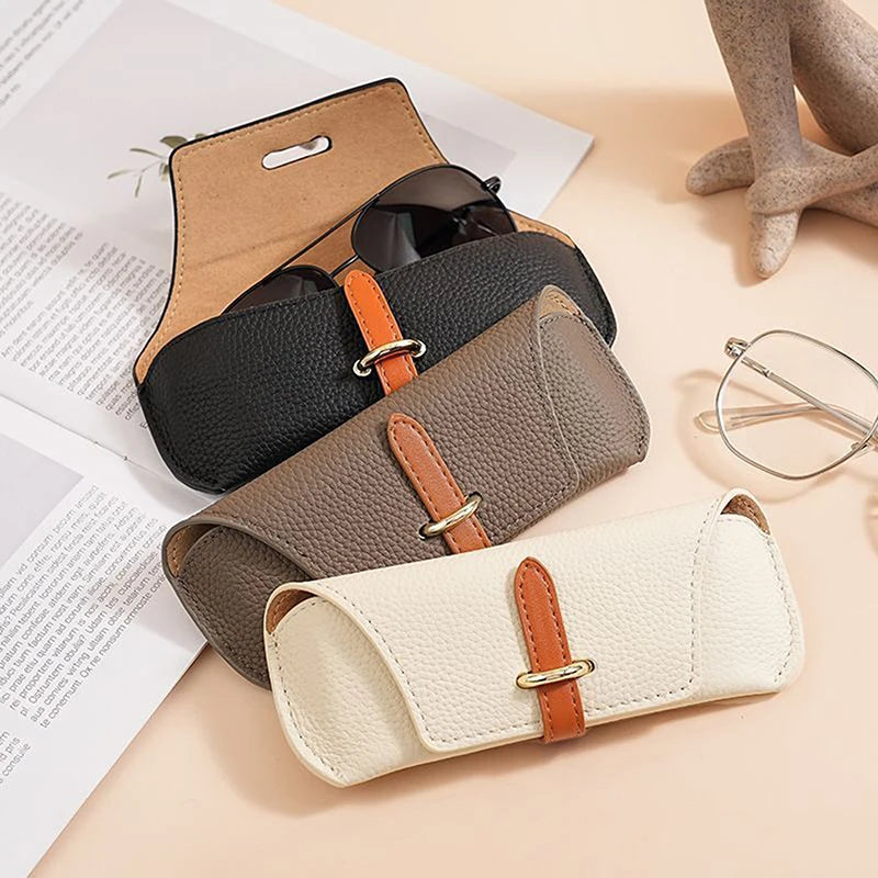 Unisex PU Leather Soft Shell Glasses Case | Eyewear Bag Eyeglasses Case QXL