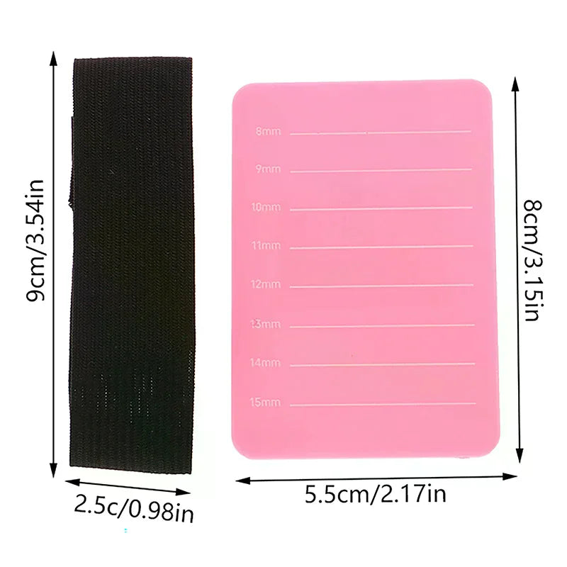 Acrylic Eyelash Extension Pallet with Adjustable Wrist Strap Lash Extension Pallet QXL