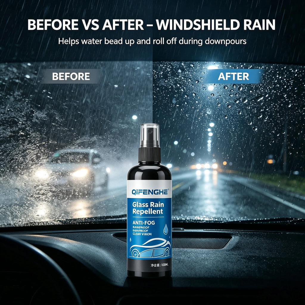 Nano Windshield Rain Repellent & Anti-Fog Spray 100ml Glass Coating Spray QXL