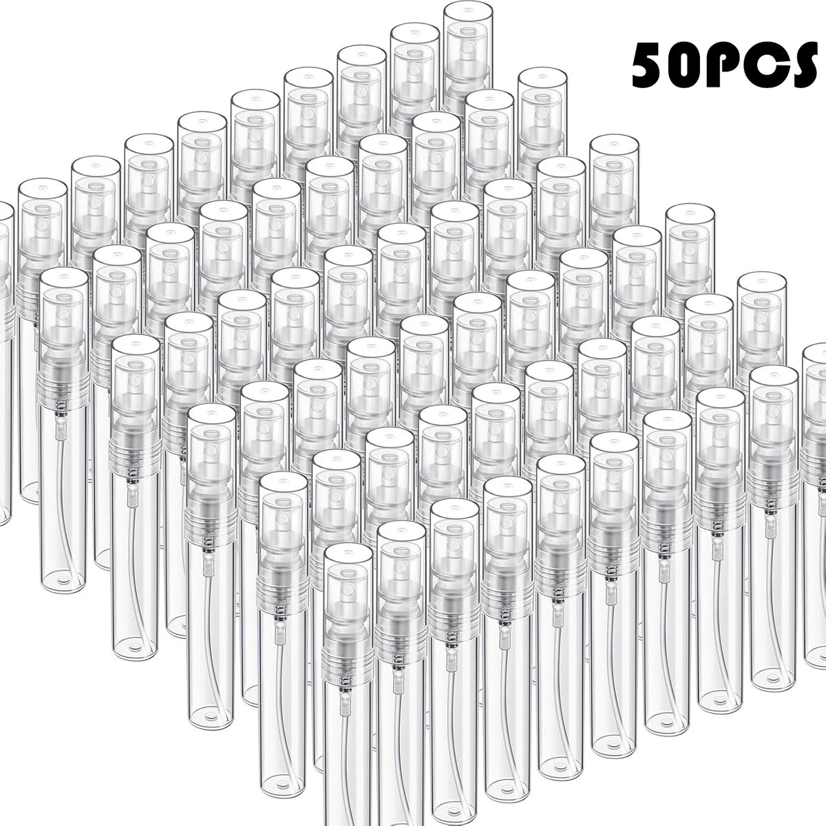 50-Pack Mini Refillable Spray Bottles 2ml 3ml 5ml 10ml Travel Refillable Spray Bottles QXL 10ml Plastic