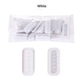 100-Pack Disposable Lash Glue Adhesive Pallets | PVC Flower Holder Lash Glue Pallet QXL Rectangle White