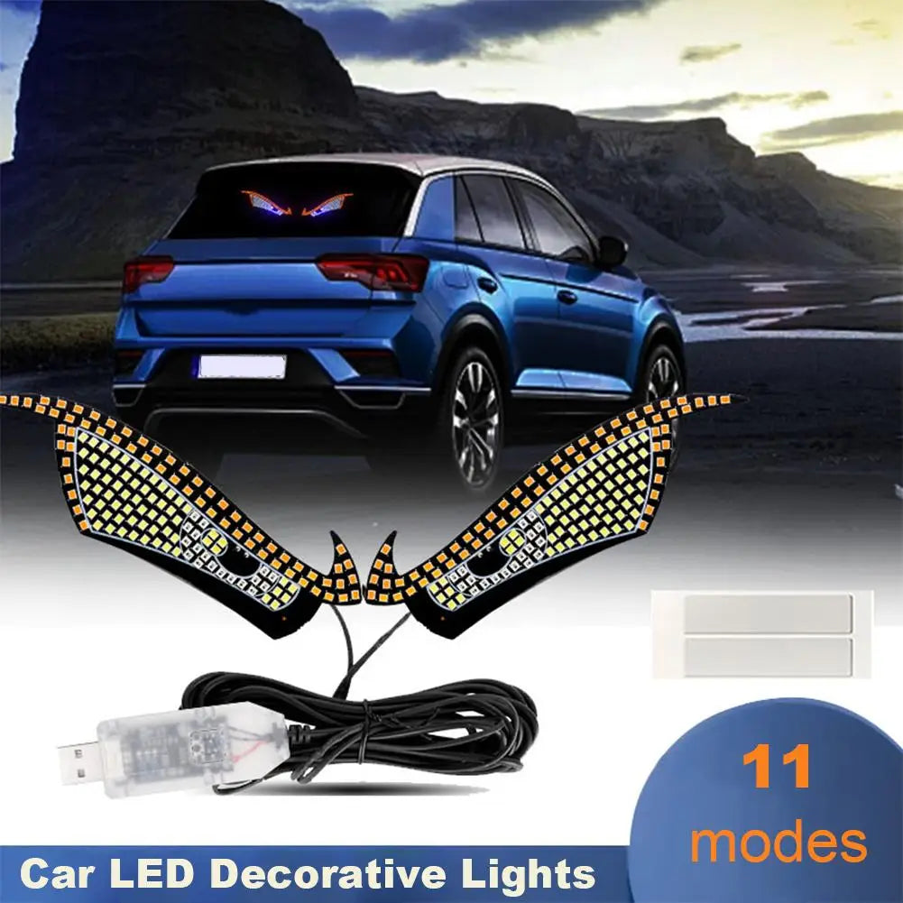 Car LED Demon Eye Light Strip | USB Decorative Car Light Car LED Light Strip QXL