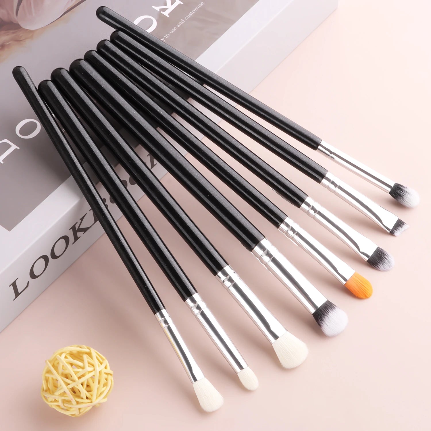 Ronshadow 8-Piece Eyeshadow Brush Set | Blending & Detail Eye Makeup Brush Set QXL