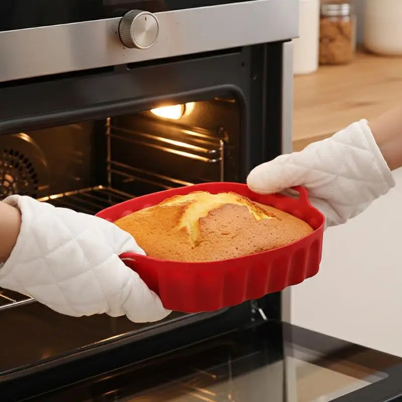 Foldable Silicone Air Fryer Basket Liner | Non-Stick Reusable Silicone Basket Liner QXL