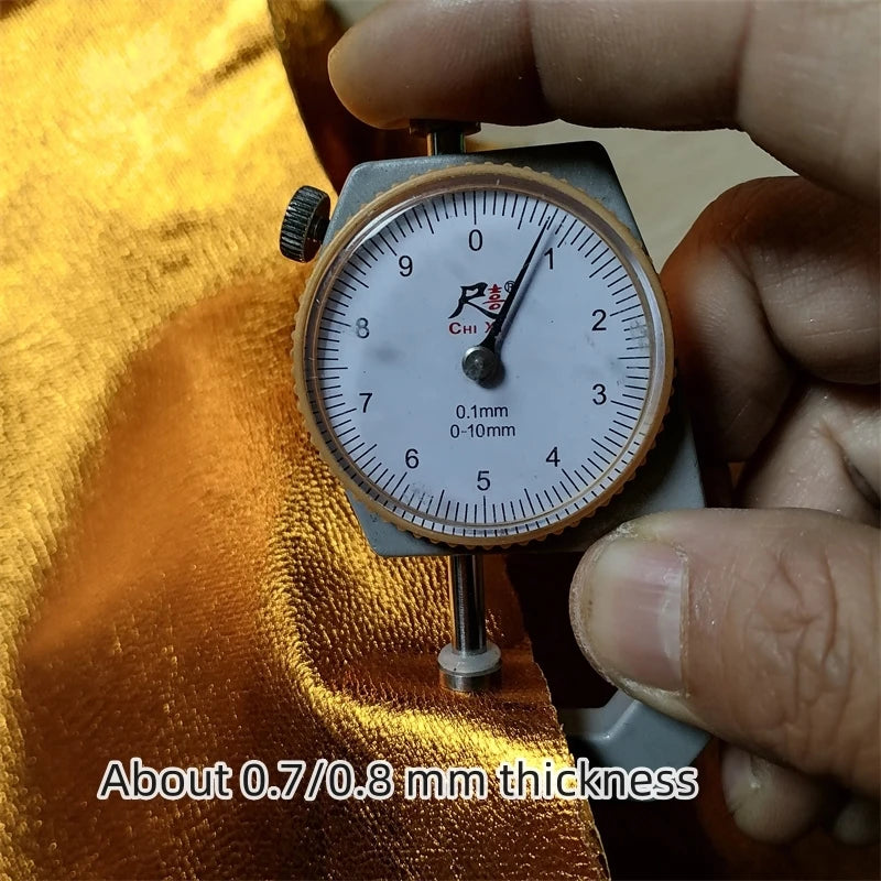 Orange-Gold Top-Grain Sheepskin Leather 0.7–0.8mm | DIY Whole Hide Leather Hide Fabric QXL