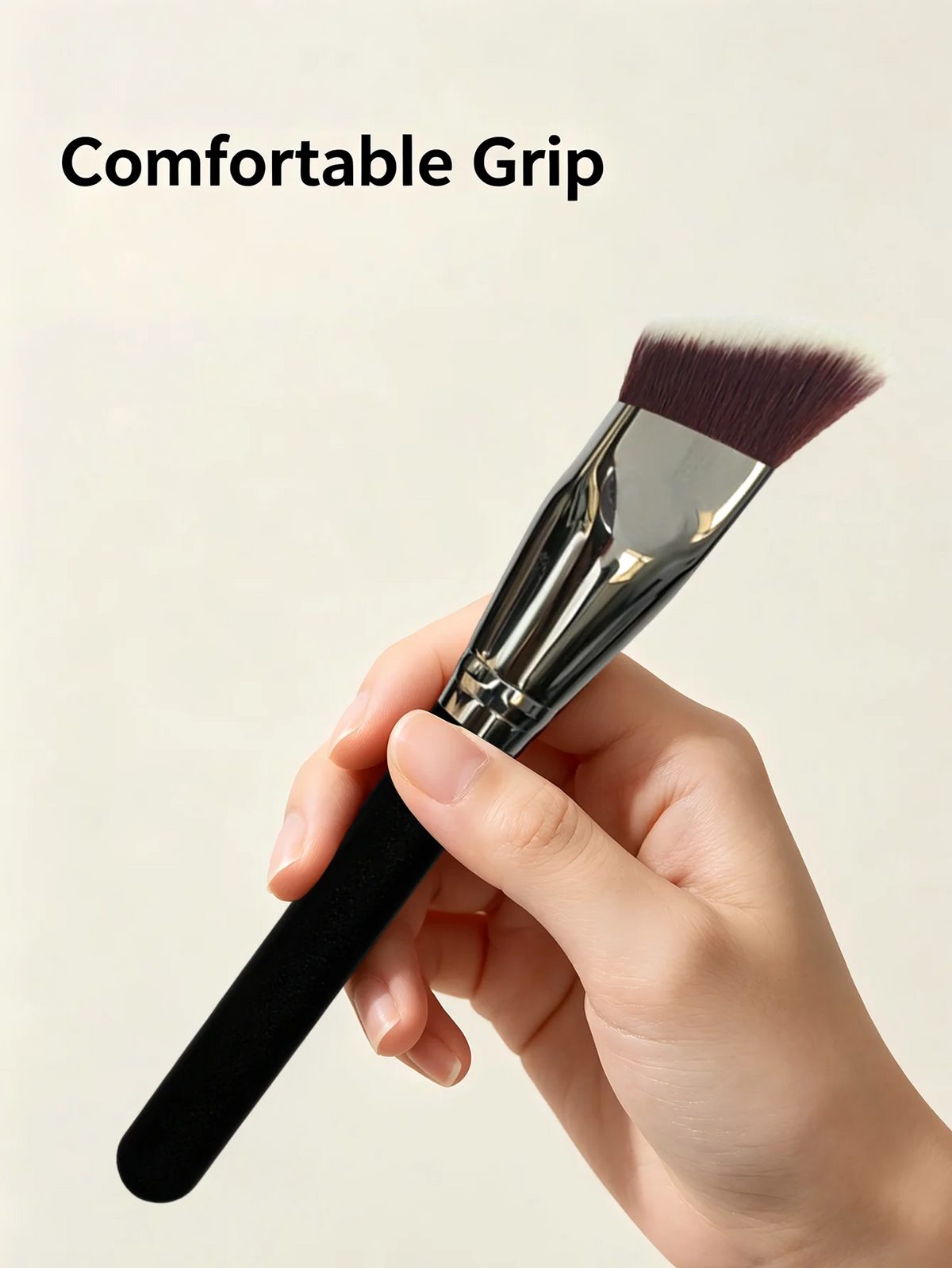Slanted Foundation Makeup Brush | Synthetic Contour Tool Foundation Makeup Brush QXL
