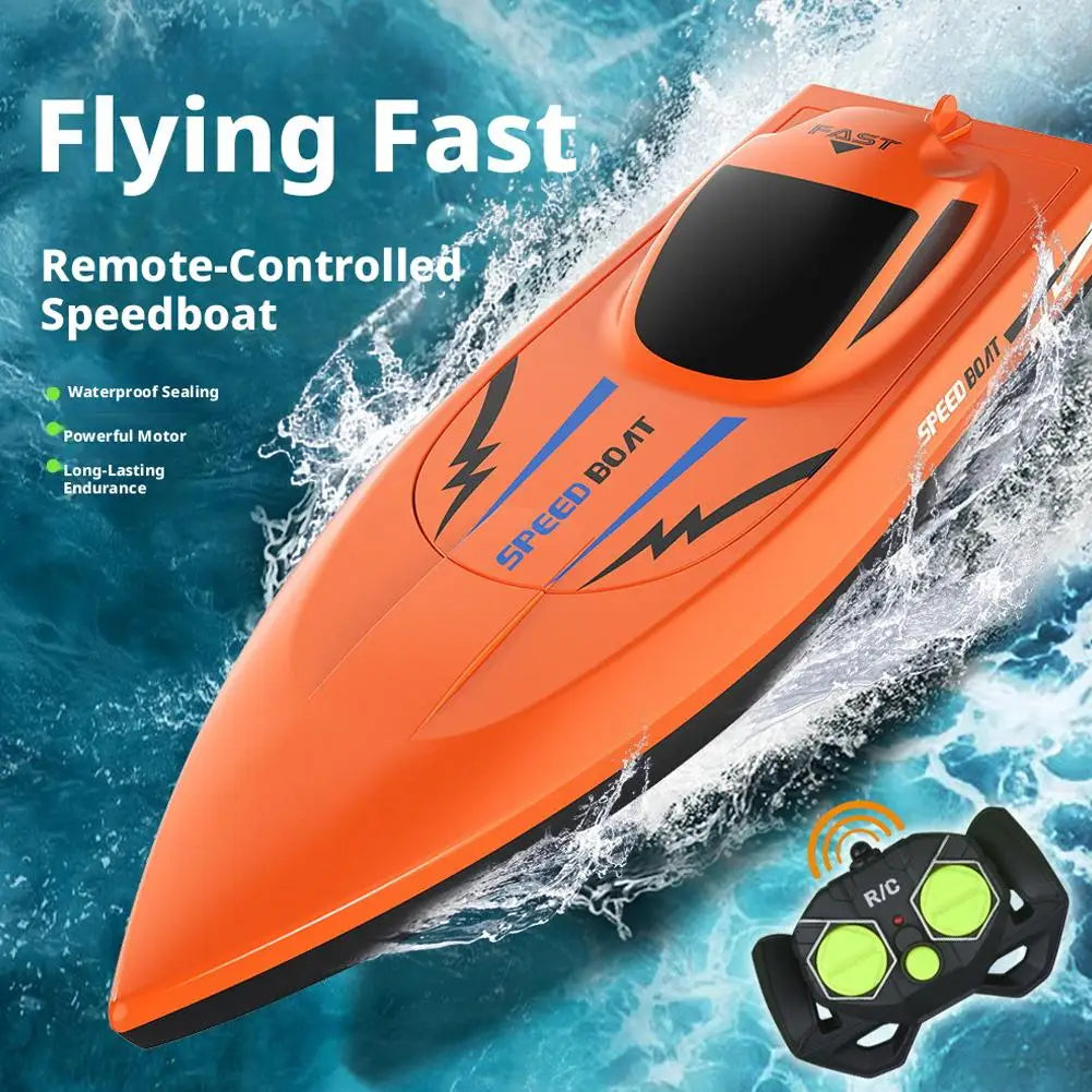 RC Speed Boat for Kids 6+ | Dual Motor Remote Control Toy RC Boat Toy QXL