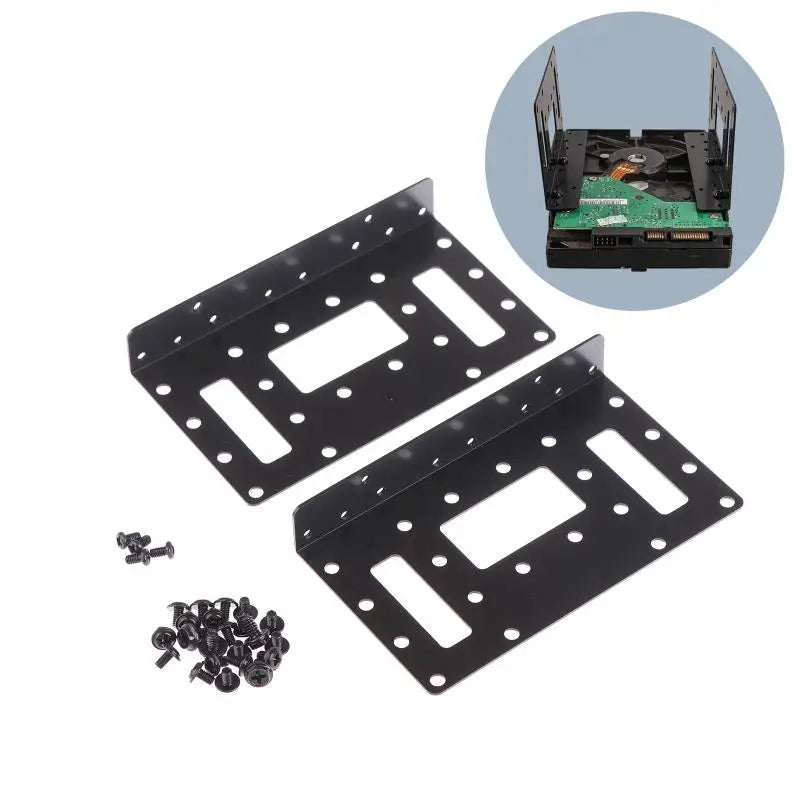 2.5" to 3.5" HDD SSD Mounting Bracket Adapter Tray for PC HDD Mounting Bracket QXL
