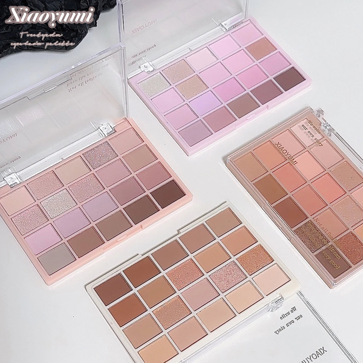 20-Color Rose Eyeshadow Palette | Warm Pink Tones, No Fallout Eyeshadow Palette QXL