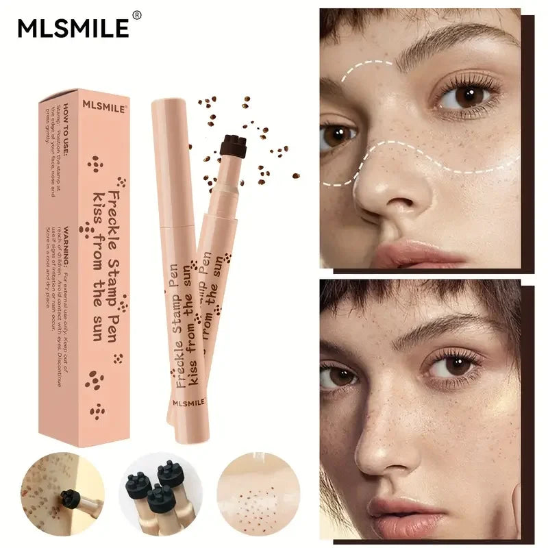 VERONNI Waterproof Fake Freckles Pen | Natural Dot Stamp Makeup Freckle Stamp Pen QXL