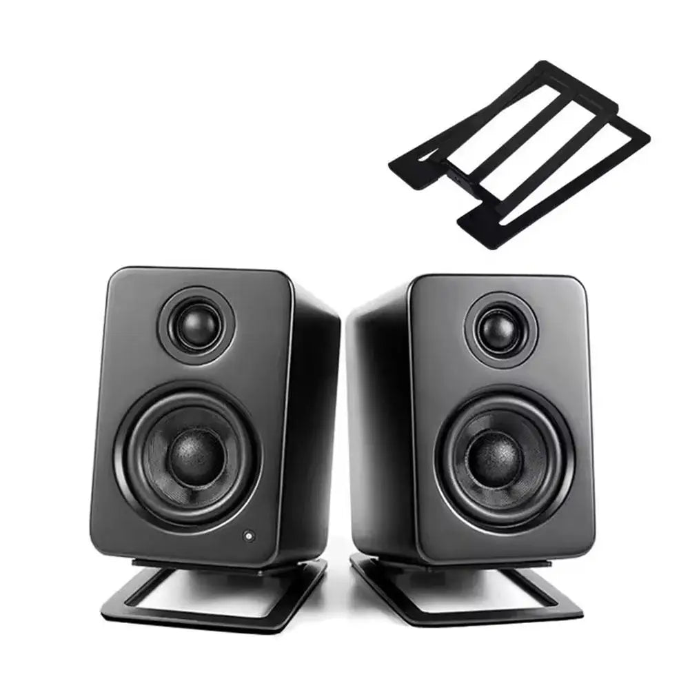 Desktop Speaker Stands – 16° HiFi Shock-Absorbing Brackets (Pair) Speaker Stands QXL