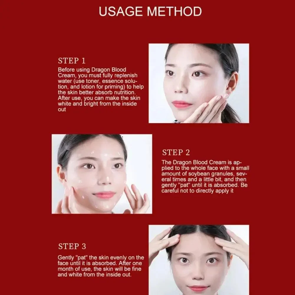 SADOER Dragon Blood Facial Cream – Deep Moisture & Bright Skin Face Moisturizer Cream QXL