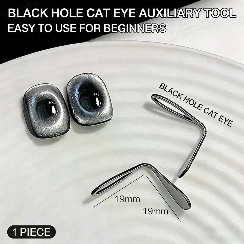 4-Piece Cat Eye Nail Art Metal Templates – 4 Shapes Nail Art Template QXL
