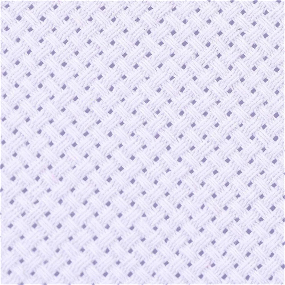 14CT & 11CT Aida Cloth Cross Stitch Fabric | Green Cotton Grid Cross Stitch Fabric QXL