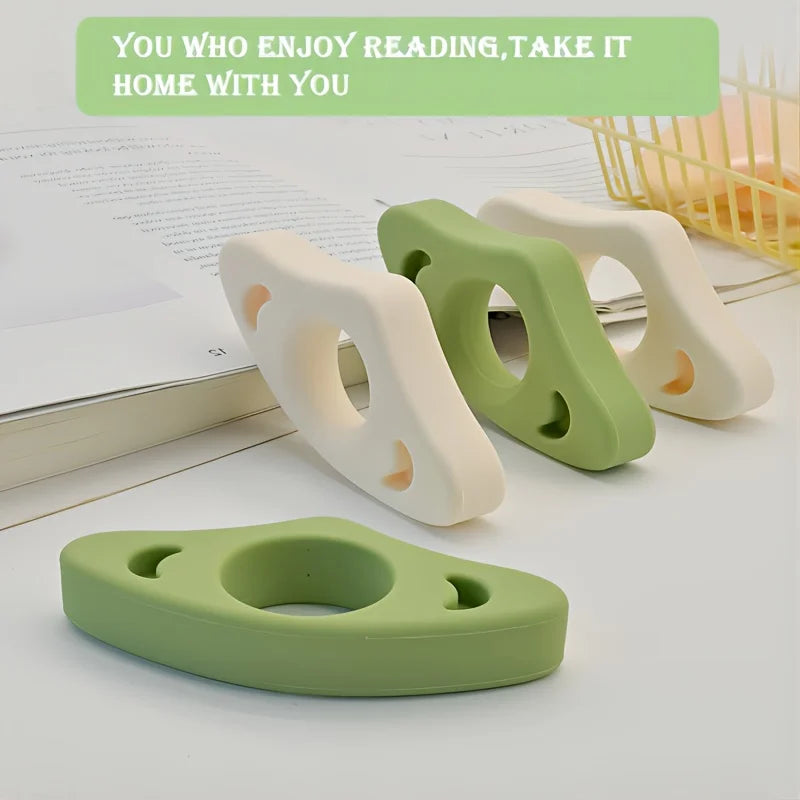 2-Pack Thumb Book Page Holders | Flexible Reading Accessory Book Page Holder QXL