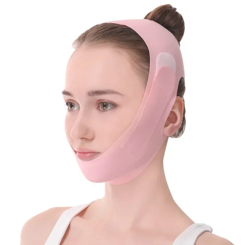 V-Line Face Slimming Strap | Chin & Cheek Lift Bandage Face Slimming Strap QXL Pink China Mainland