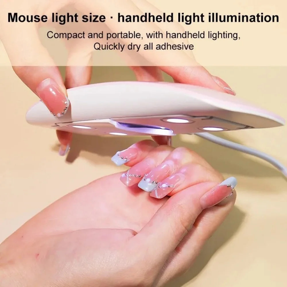 6W Foldable UV LED Nail Lamp | Portable USB Gel Polish Dryer UV LED Nail Lamp QXL