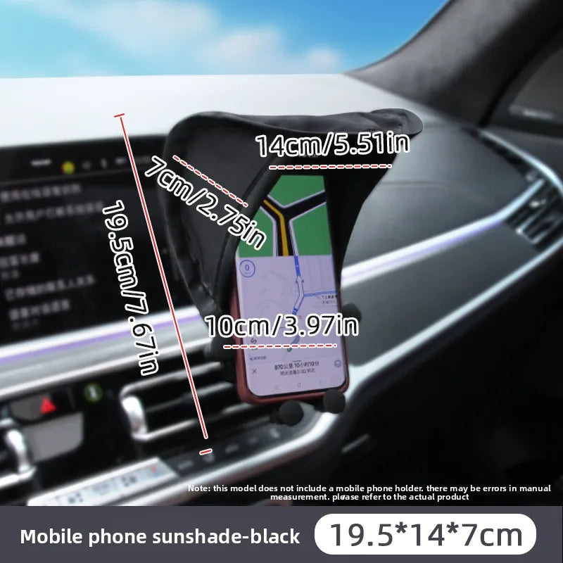 Foldable Car Phone Sun Shade Anti-Glare GPS Screen Visor Car Phone Sunshade QXL Style 1