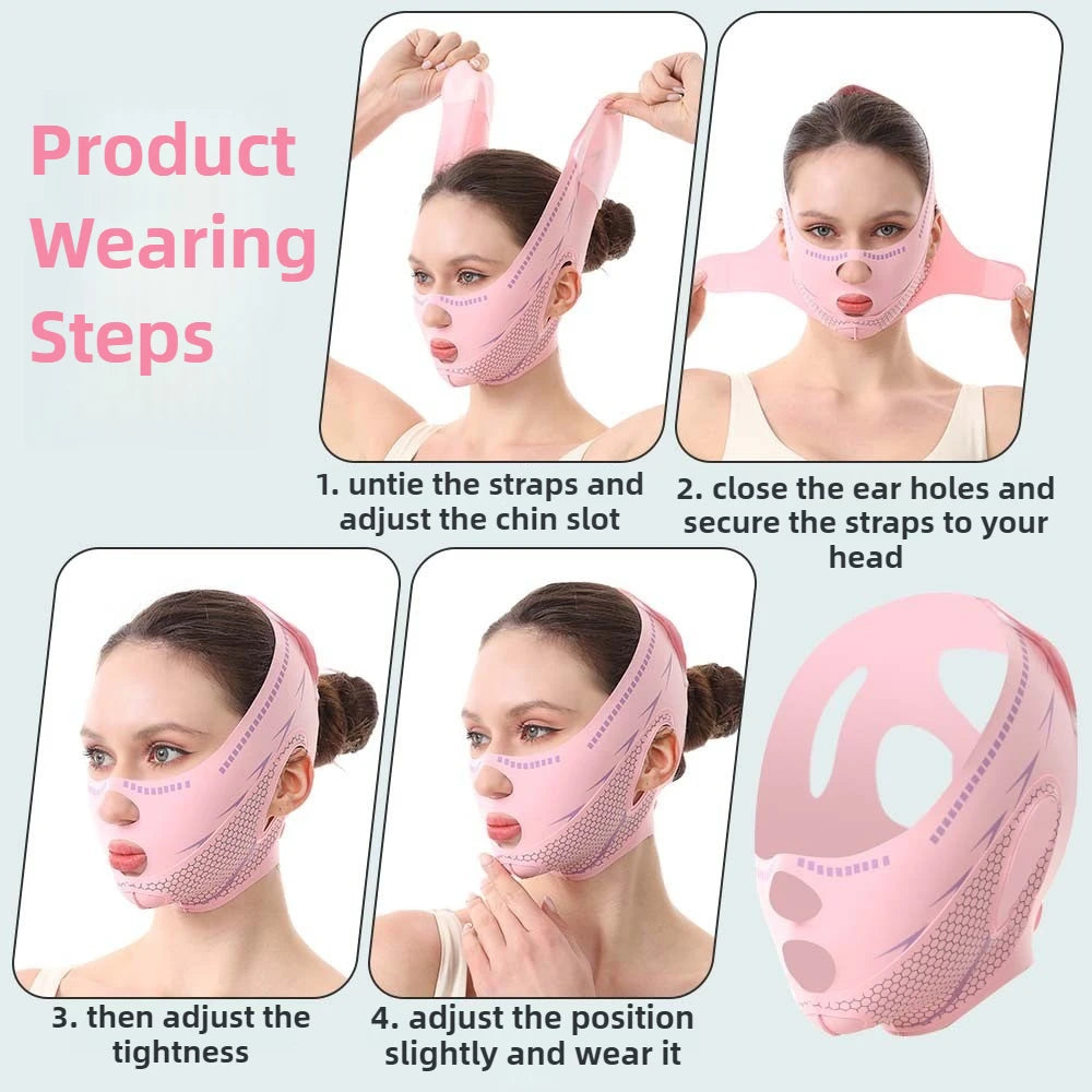 V-Line Face Lifting Bandage | Chin & Cheek Contouring Strap Face Lifting Strap QXL