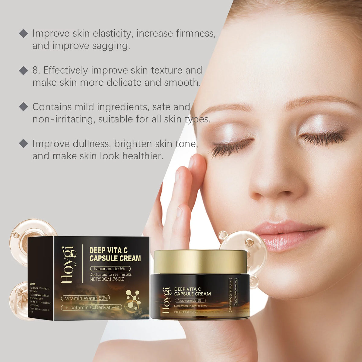 Niacinamide Face Cream – Brightening & Dark Spot Care 50g Brightening Face Cream QXL