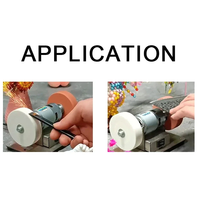 100W Desktop Double Grinding Wheel Machine | Coarse & Fine Bench Grinder QXL