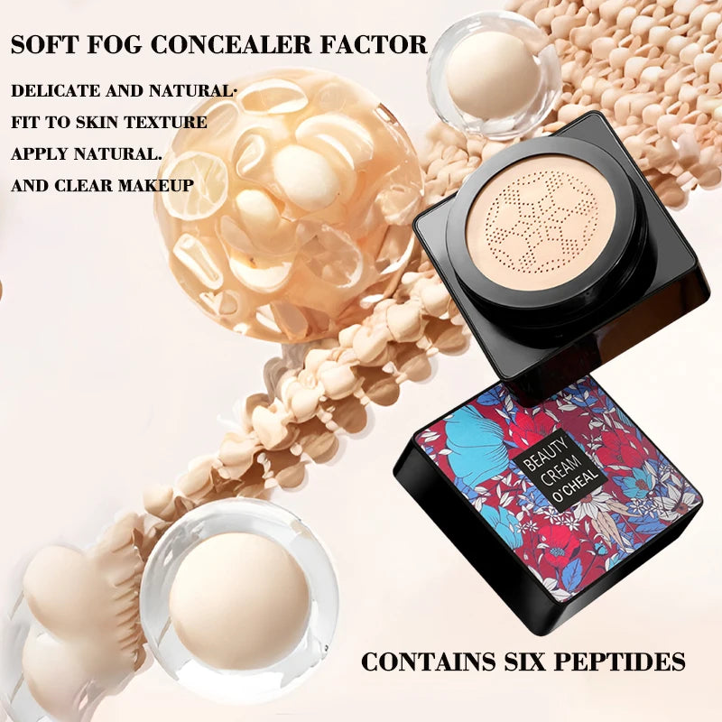 Mushroom Head Air Cushion BB Cream | Full Coverage Foundation Air Cushion Foundation QXL