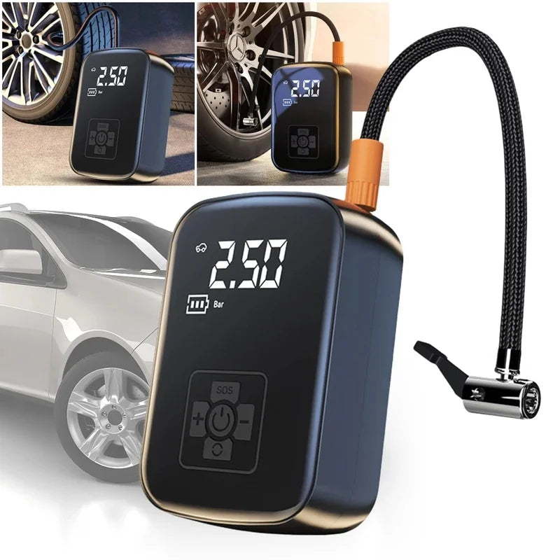 Portable 150PSI Digital Air Compressor – Wireless & Plug-In Portable Tire Inflator QXL