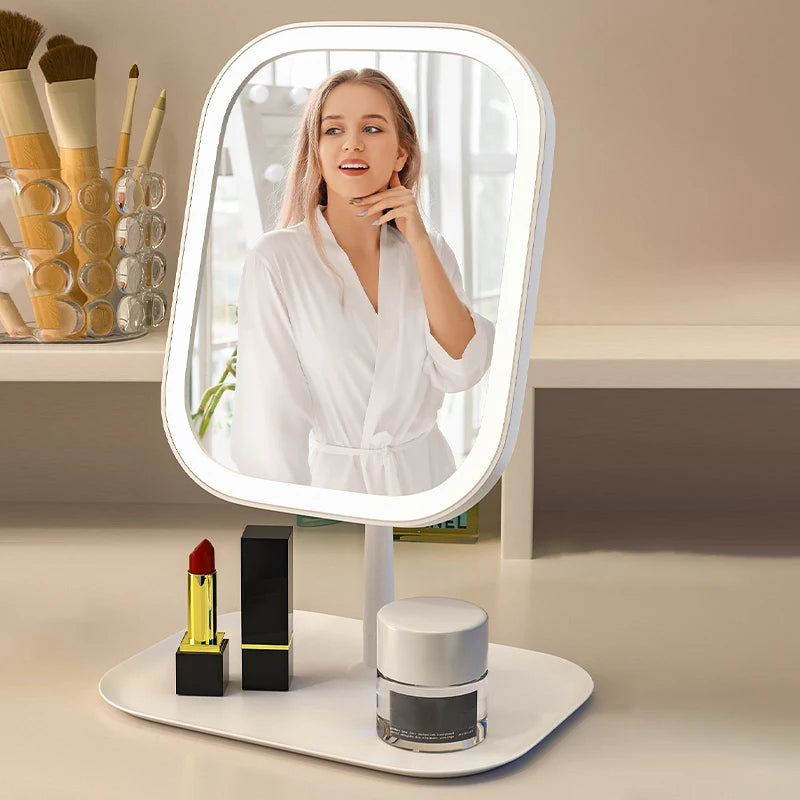 LED Lighted Folding Desktop Vanity Mirror – European Style LED Vanity Mirror QXL