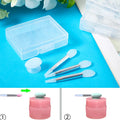 3-Pack Silicone Lip Mask Brush Set with Dust Cover & Storage Box Lip Makeup Brush QXL Default Title