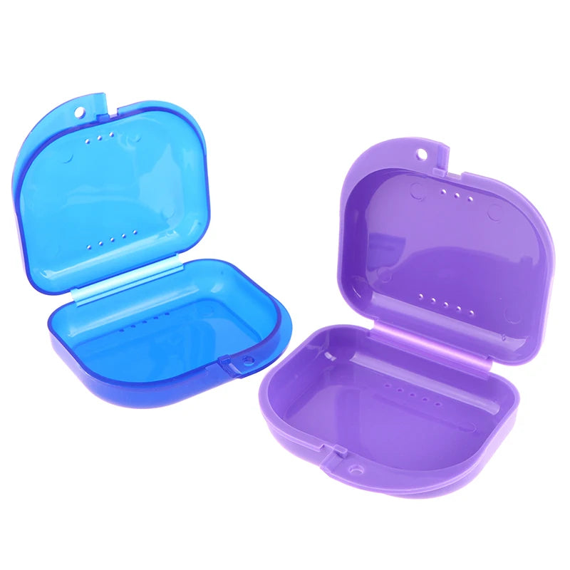 Plastic Denture Box & Retainer Case | False Teeth Storage Denture Storage Case QXL