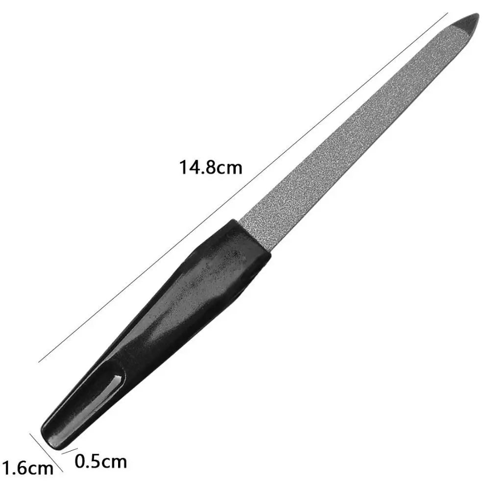 Double-Sided Stainless Steel Nail File | Manicure & Pedicure Nail File QXL