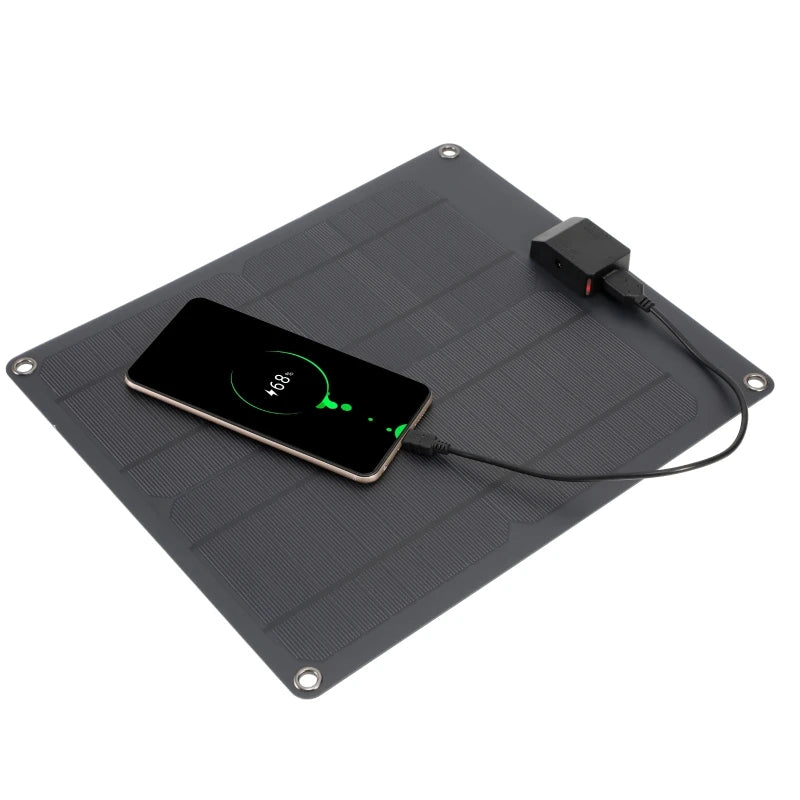 50W/100W Flexible Solar Panel USB & 12V Portable Outdoor Charger Portable Solar Panel QXL