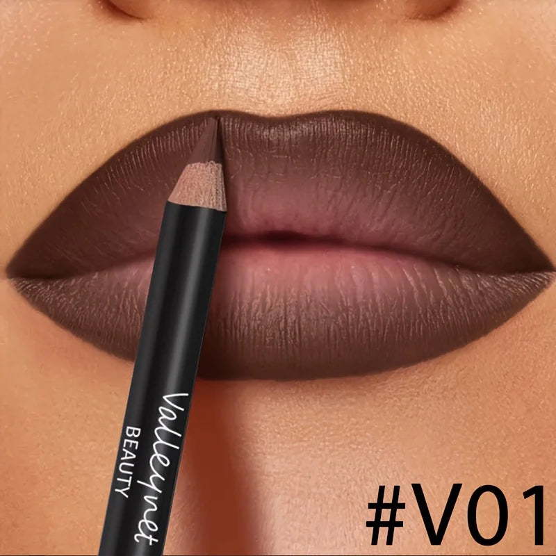 4-Pc Waterproof Lip Liner & Plumping Lip Gloss Set | Berry Tone Lip Liner & Gloss Kit QXL