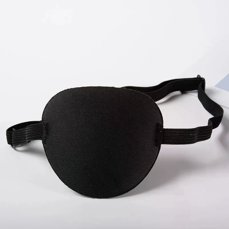Pirate Eye Patch – Adjustable Black Concave Eyepatch Kids & Adults Costume Eye Patch QXL