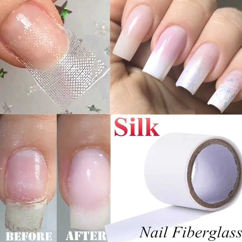 Fiberglass Silk Nail Extension Forms – UV Gel & Acrylic Wrap Nail Extension Forms QXL
