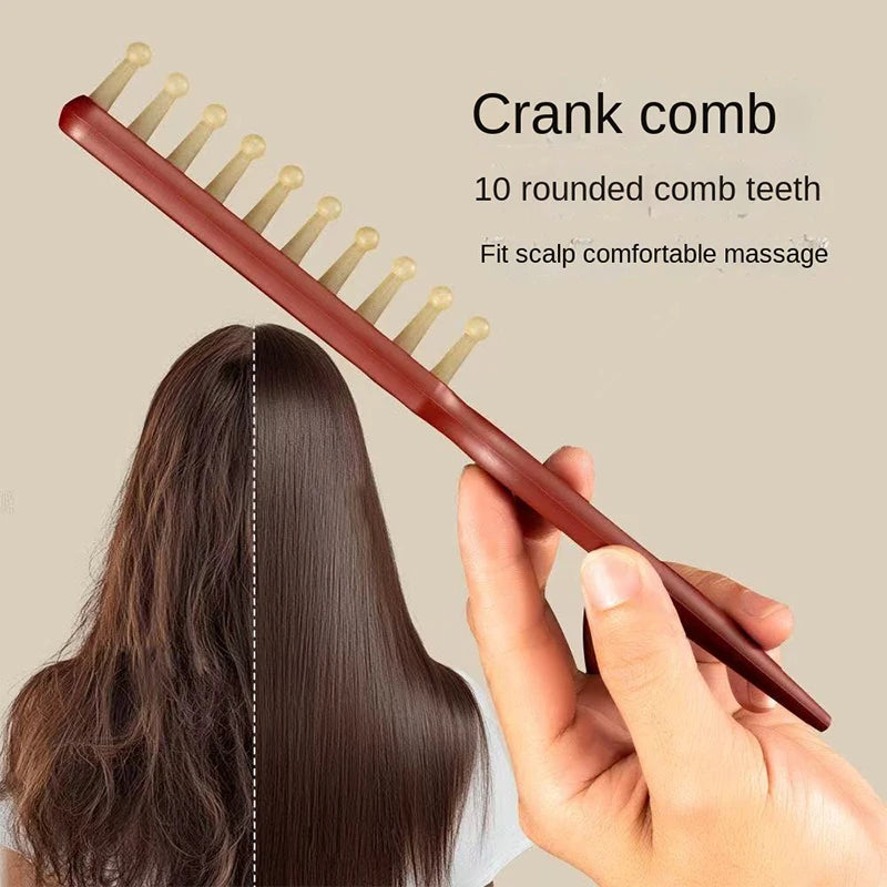 Anti-Static Scalp Massage Comb | Alloy Gua Sha Hair Tool Scalp Massage Comb QXL